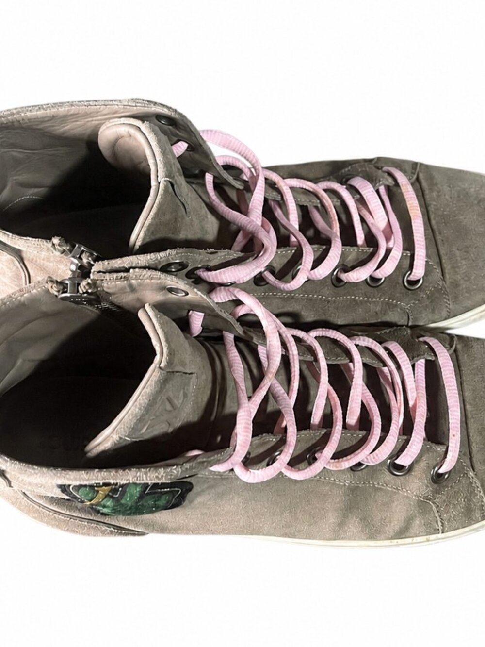 Louis Vuitton Monogram High Top Sneakers Designer Shoes Size 9.5 - Picture 4 of 5